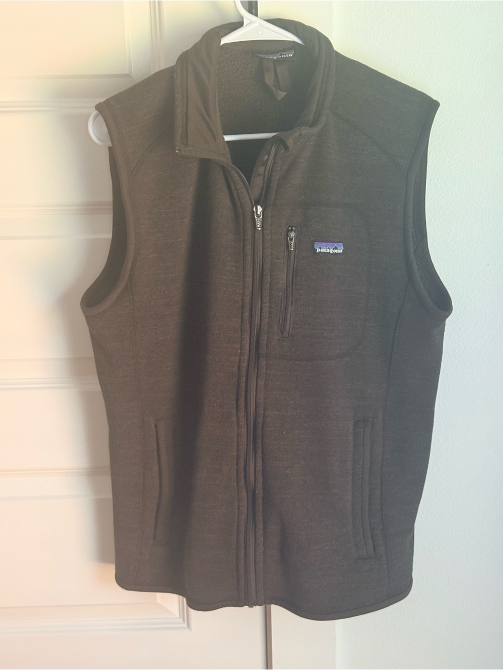 Patagonia Men's Dark Brown Zip-Up Fleece Vest